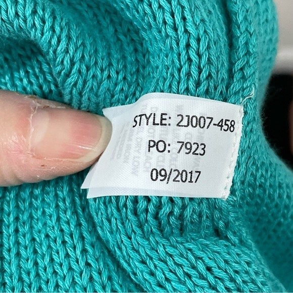 NWT Southern Shirt Varsity Style Sweater Size MEDIUM Baltic Teal‎ - Picture 5 of 8